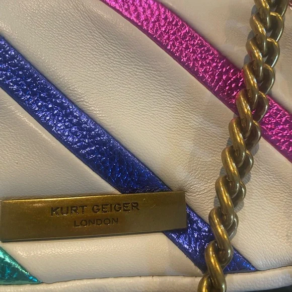 Kurt Geiger Multicolor Mini metallic Kensington- crossbody or shoulder bag - Picture 4 of 11